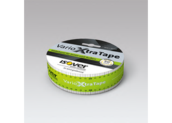 Das Produkt ISOVER Vario XtraTape in einen grünen und grauweißen Verpackung