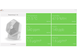 Infografik Werte von EnvironmentalCheckerIndoor (ECI)