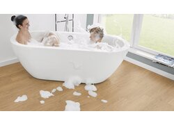 Badewanne, Bodenbelag, Kind, Frau