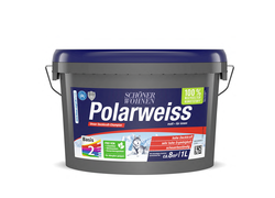 Farbeimer SCHÖNER WOHNEN Polarweiss, blaues Ettiket, 1 Liter,  Basis 2