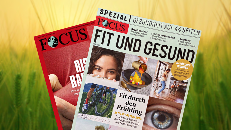 FOCUS Titelbild neben dem Spezial Zusatzheft "Fit und Gesund".
